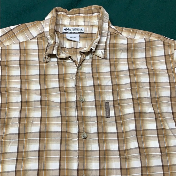 Columbia plaid button down shirt M - Picture 4 of 5